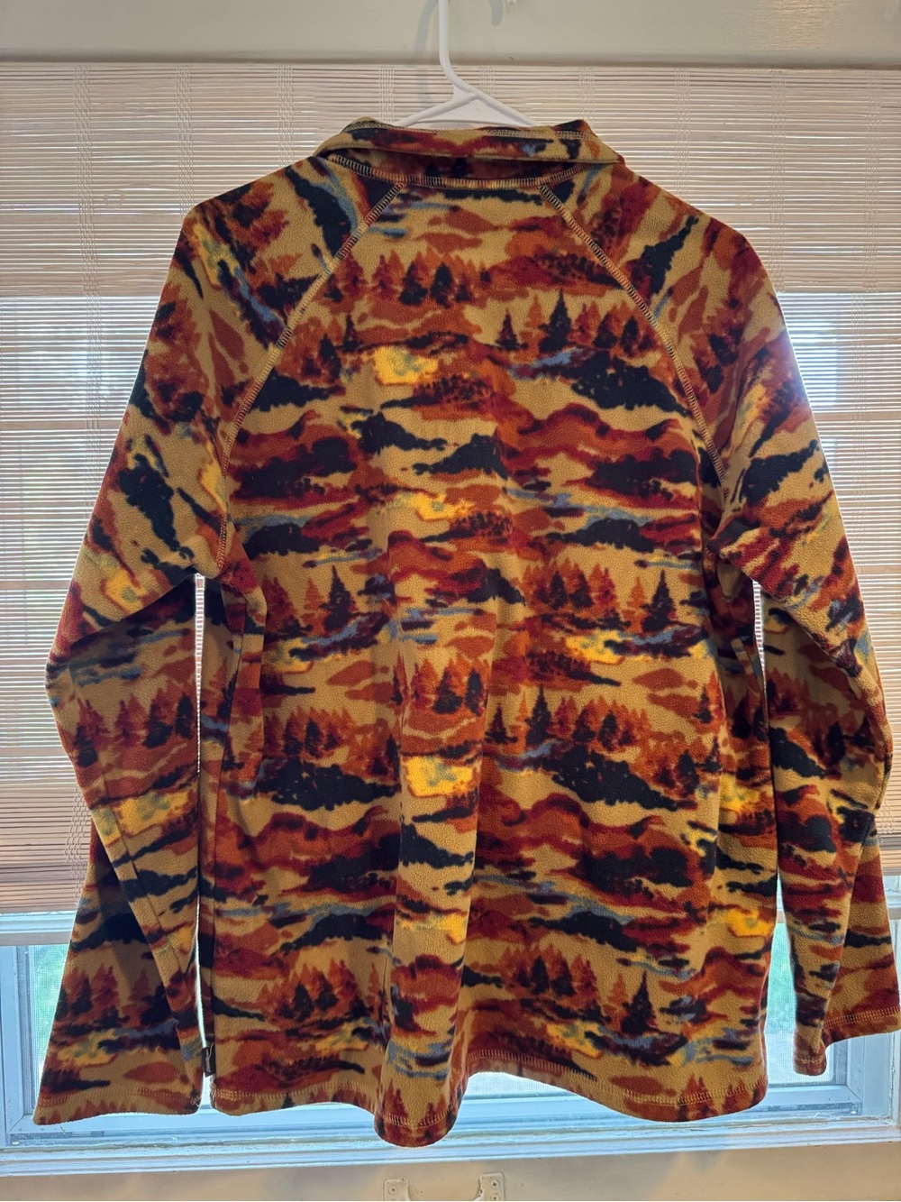 Eddie Bauer Autumn Landscape Half-Zip Fleece Sweater - Multicolor - Picture 2 of 3